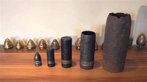 Ww1 57mm And 40mm Artillery Shells Youtube