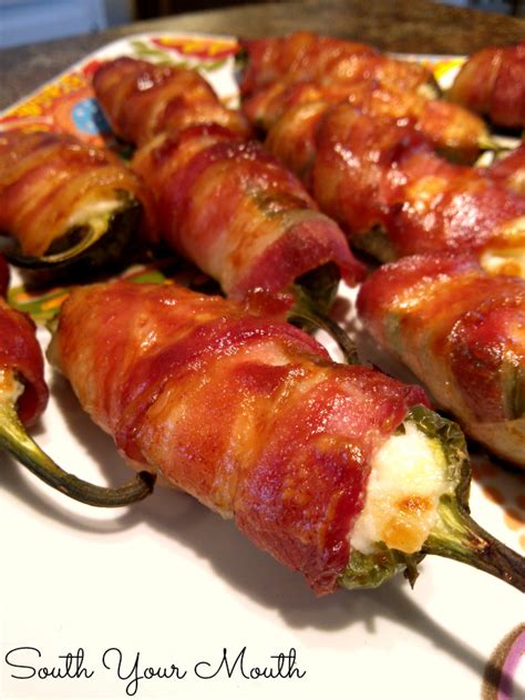 South Your Mouth Bacon Wrapped Pineapple Jalapeno Poppers