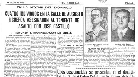 El Asesinato De José Castillo El Crimen Que Anunció La Guerra Civil