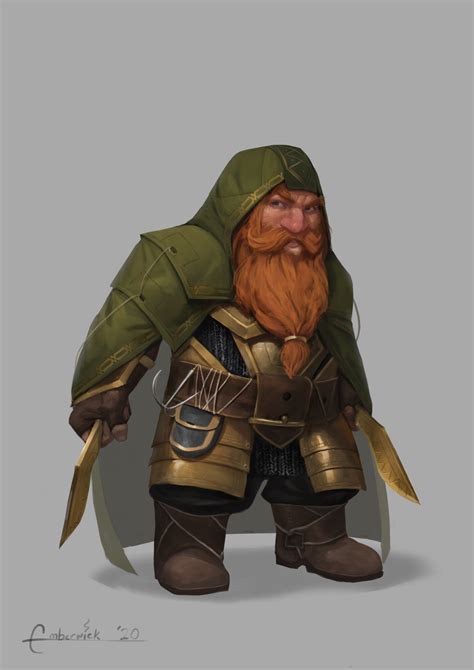 Artstation Dwarf Rogue Portrait