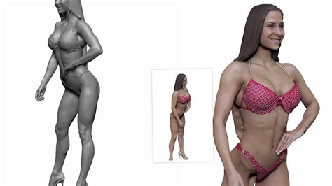Timea Bikini Fitness Girl Full Body 3D Scanning YouTube
