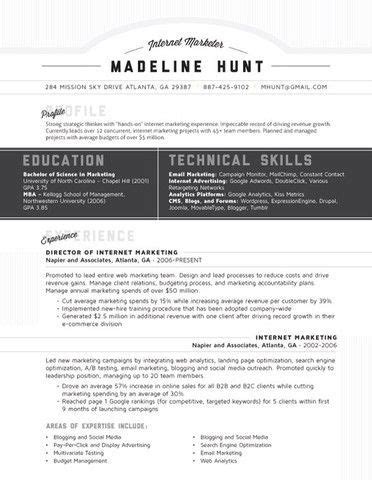 You're a marketer so you know how powerful just a few words can be. Market Square | Resume template, Resume design, Resume tips