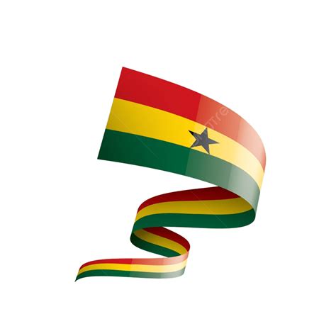 Ghana Flag Vector Design Images Ghana National Flag Symbol Vector World Realistic Tourism