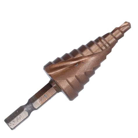 Stepped Drilling Bits Spiral Grooved Easy Installation Step Drill Bit