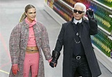 Cara Delevingne and Karl Lagerfeld – Chanel Fashion Show in Paris ...