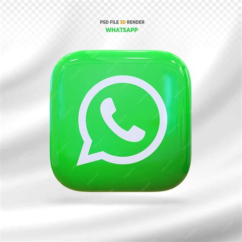 Premium Psd Whatsapp Social Media Logo 3d Render