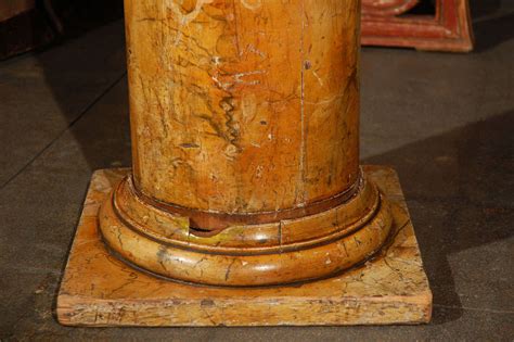Early 19th Century Faux Marble Column At 1stdibs