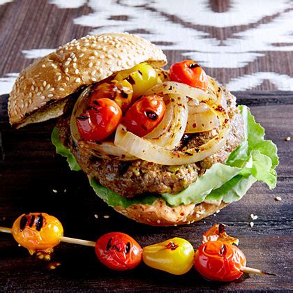 Find healthy delicious burger recipes including classic hamburgers turkey burgers and chicken burgers. Pistachio, Lamb, and Beef Burgers Recipe | MyRecipes