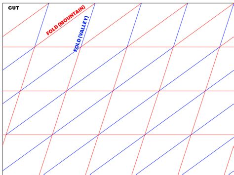 Cut Fold Templates For Paper Menchanisms