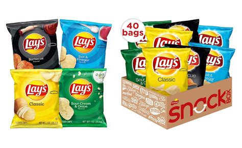 Nice Price Lays Potato Chip Variety Pack 40 Count Amazon Living