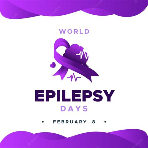 Fondo Del Día Mundial De La Epilepsia Con Cinta Vector Premium