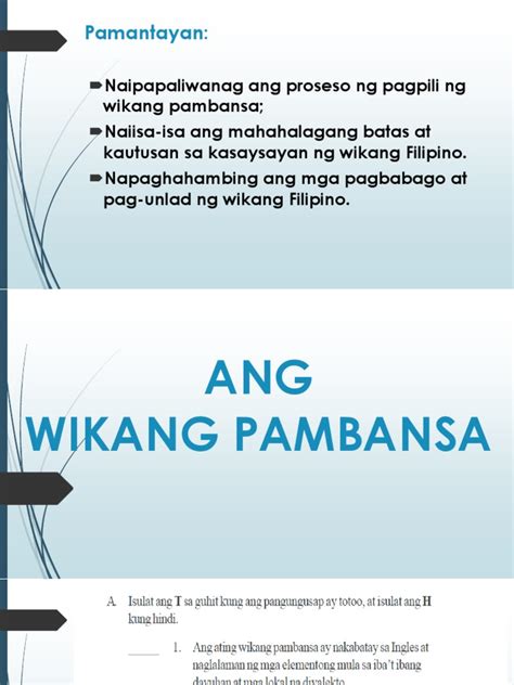 Ano Ang Batayan Sa Pagpili Ng Wikang Pambansa Angiyong Images And