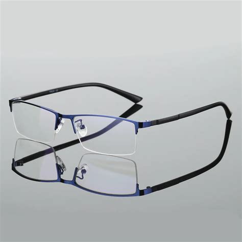 Kottdo Half Rim Eyeglasses Frame For Commercial Mens Optical Frame Reading Clear Lens Myopia
