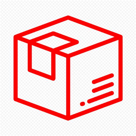 Package Delivery Red Box Parcel Icon Citypng