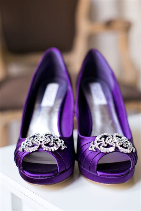 Purple Wedding Shoes For Bride Jenniemarieweddings