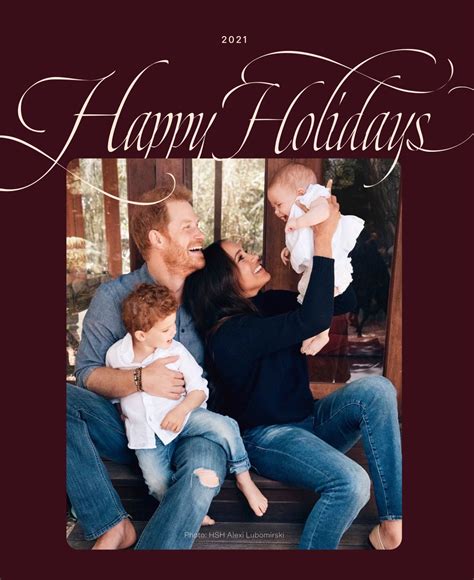 meghan markle and prince harry share the first photos of lilibet in their 2021 holiday card vogue
