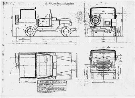 Toyota Land Cruiser J40 1960 84 Blueprint Download Free Blueprint For