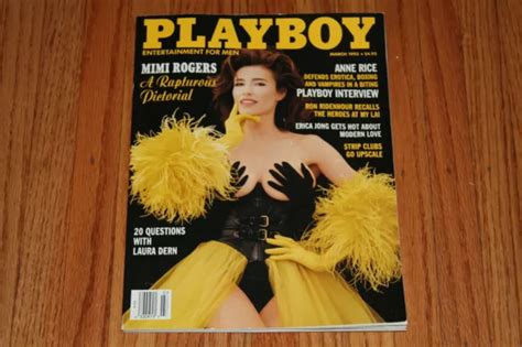 Playboy March Kimberly Donley Mimi Rogers Anne Rice Laura Dern