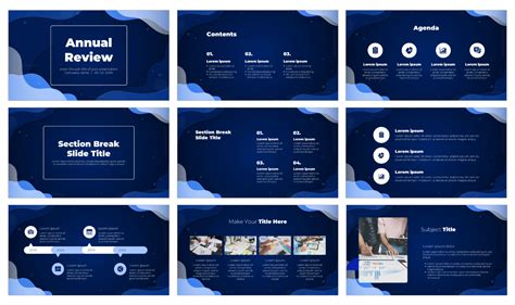 Annual Review Free Presentation Template Google Slides Powerpoint
