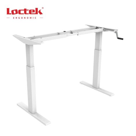 Loctek Crank Handle Manual Height Adjustable Lift Standing Desk China