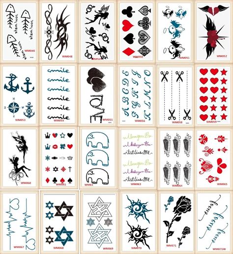 20 Models Lot Tattoo Sex Products Temporary Tattoo For Man And Woman Waterproof Stickers Wsh046