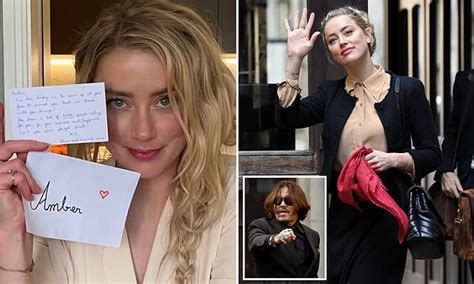 Amber Heard Shares Supportive Message From Fan Amid Trial Daily Mail