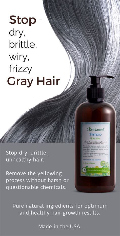 Gray Hair Shampoo Remove The Yellowing Process Shampoo For Gray