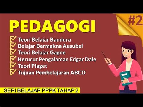 Prediksi Soal Teknis Pedagogi Pppk Tahap Tahun Part Youtube