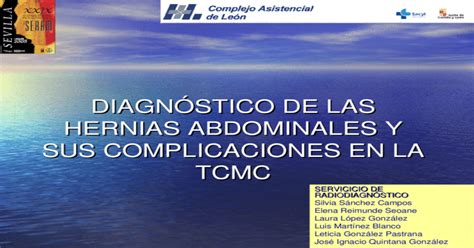 DiagnÓstico De Las Hernias Abdominales Y Sus Complicaciones En La Tcmc