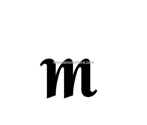 Check spelling or type a new query. Print Lowercase M Letter Stencil - Free Stencil Letters