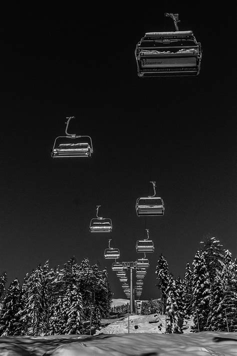 Hd Wallpaper Gray Cable Cars Ski Lift Winter Bw Snow No People Tree Wallpaper Flare