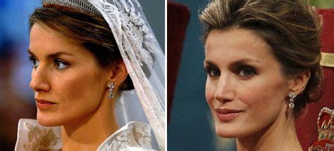 Comparativa del perfil de la princesa Letizia Ortiz antes i y después