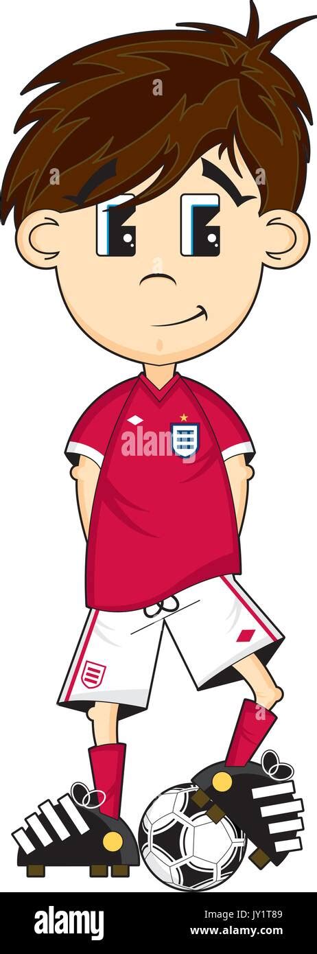 Cute Cartoon Soccer Football Player Stock Vector Image And Art Alamy