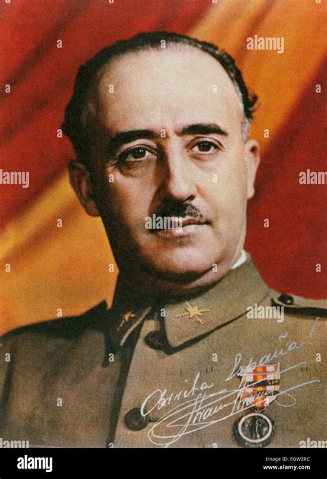 Francisco Franco 1892 1975 Dictateur Espagnol Vers 1950 Photo Stock