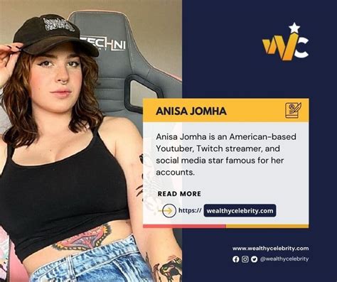 Anisa Jomha Is An American Based Youtuber Twitch Streamer And Social Media Star Famous For Her