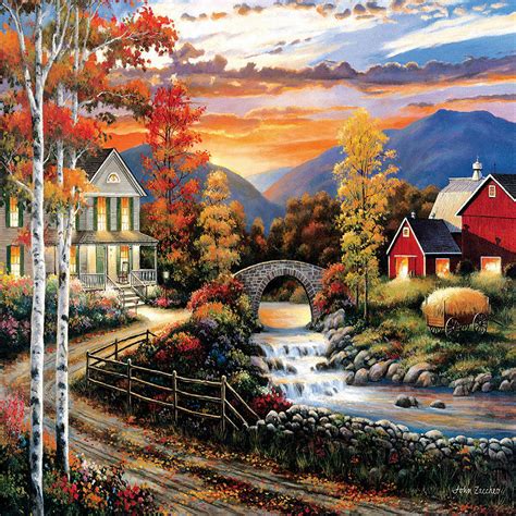 Sunsout Babbling Creek Road 1000 Pc Jigsaw Puzzle Oriental Trading