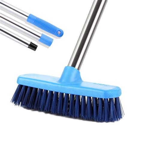Meibei Floor Scrub Brush With Adjustable Long Handle 473 Stiff
