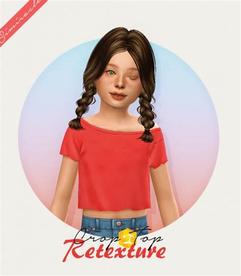 Simiracle Crop Top Retexture Kids Version • Sims 4 Downloads