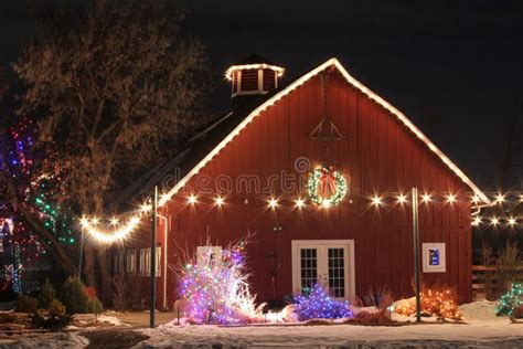 Christmas On The Farm Stock Photo Image Of Colored Trail 31699062