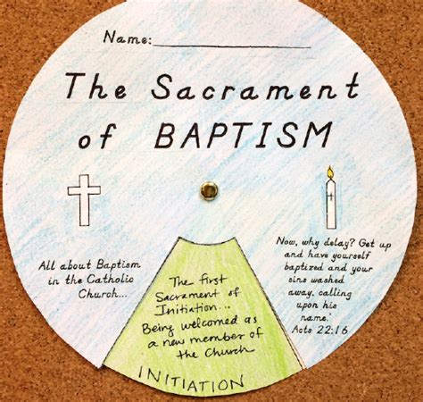 Arts And Crafts The Baptism Wheel Catholic Teacher Resources