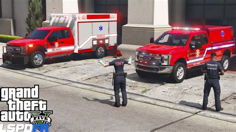 Gta 5 Paramedic Mod Fire Medics Responding To Ems Calls Youtube