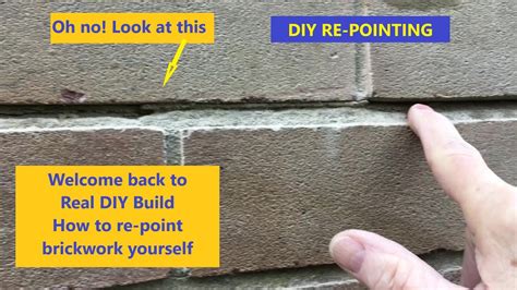 Diy Repointing Brickwork How To Repoint Your Own Brickwork Diy Youtube