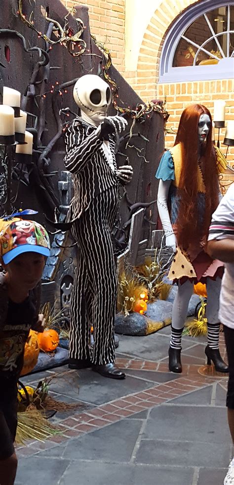 Jack Skellington And Sally Greet Guests In New Orleans Square At