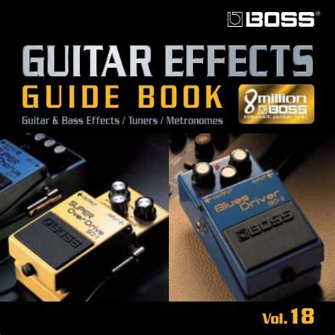 Boss Guitar Effects Guide Book Vol 18 Roland