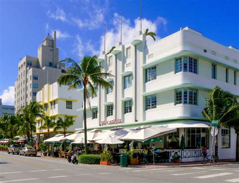 Miami Art Deco District Casas Em Miami Art Deco Fotos De Construção Arquitetura Art Déco