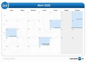 Calendario Abril 2020 Con Festivos Espana