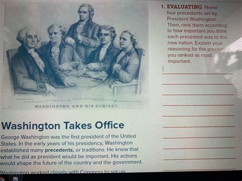 Precedents Established By George Washington Famosoy Mortal