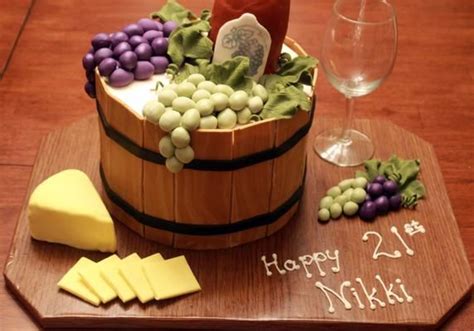 Great Wine Themed Cake Wine Theme Cakes Wine Cake Novelty Cakes