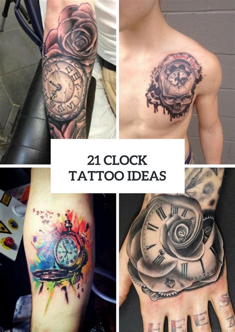 Picture Of Gorgeous Clock Tattoo Ideas For Men