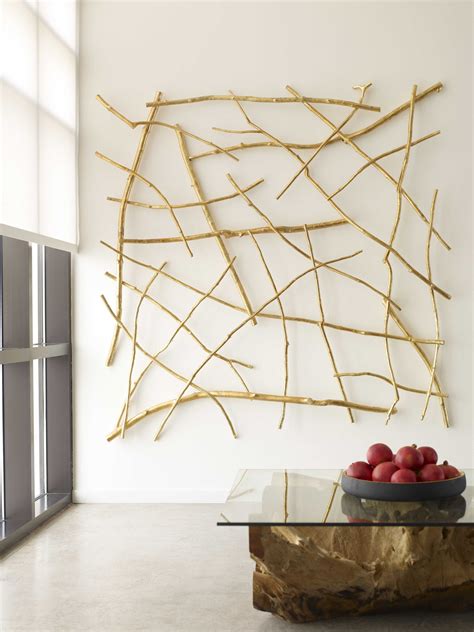 Branches are strong and bendable. Branch Wall Art Gold in 2020 | Unique wall decor ...